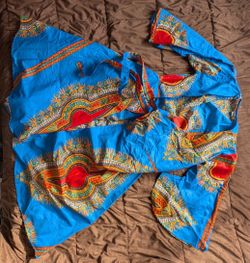 Beautiful African Wax Print Wrap dressing gown - Ankara
