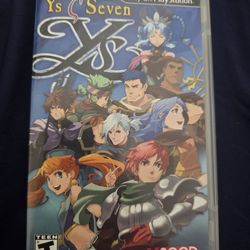 YS SEVEN FOR THE PSP PLAYSTATION PORTABLE 