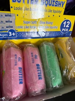 Butter Squishy Slow Rising Toy 12-Pack
