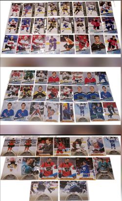 63 NHL Hockey UD Young Guns & CANVAS Cards
