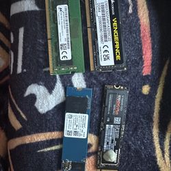 40BG Of DDR4 Laptop Ram And 1.5TB Of SSD Bundle, Not Individual Sell 