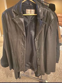 Large women’s leather jacket