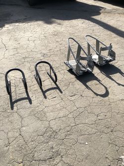 Dirt bike and motorcycle wheel holder