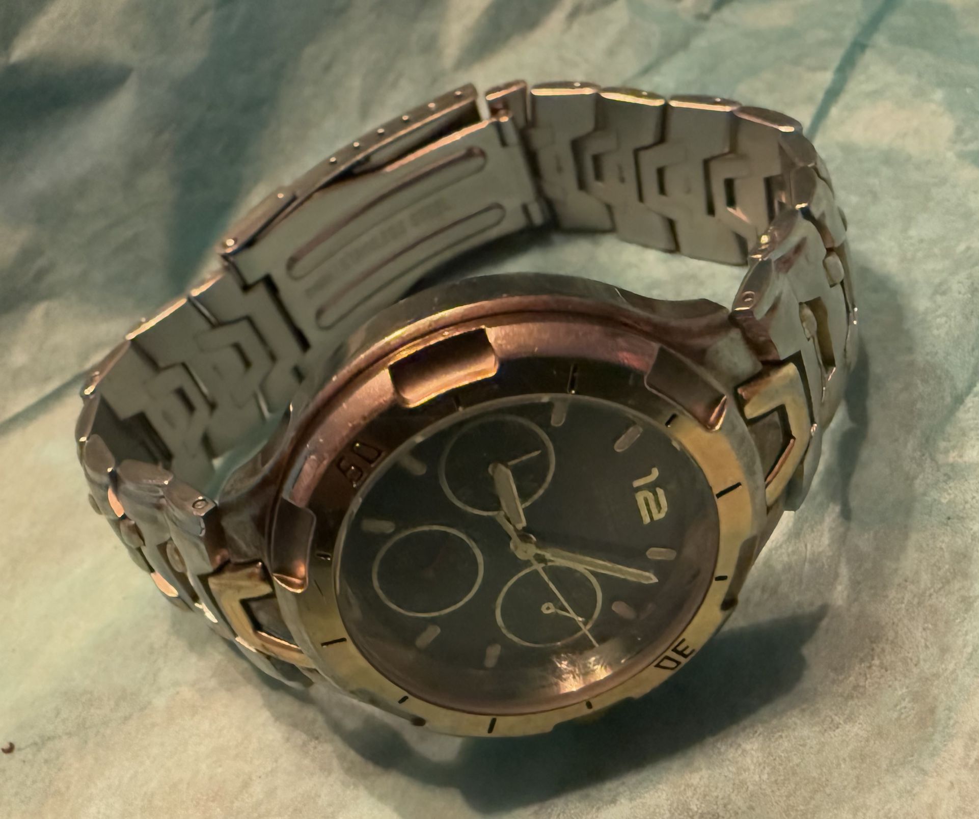Guess Waterpro Indiglo Quartz Watch G95161G 38mm SS - NEEDS Battery