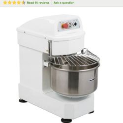 Eurodib LM2OT 20 Qt. / 17.5 Ib. Single Speed Spiral Dough Mixer - 12OV, 1.5 HP
