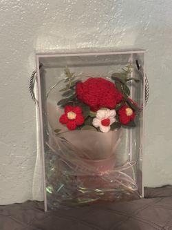 Red Flower Bouquet with Lights