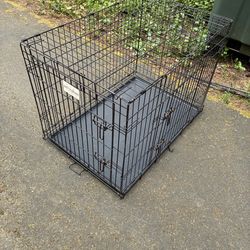 Large Metal Animal Crate 2-doors