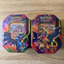 Pokemon TCG Mega Charizard X & Y Tins Sealed