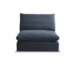 gently used Bobs furniture Dream Navy 131'' Modular Sectional 2 Armless Chairs Couches