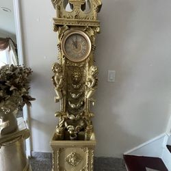 Very beautiful gorgeous fountain with a clock