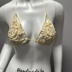 Crochet Lingerie Rose Top
