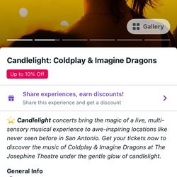 Candlelight Concert Tickets