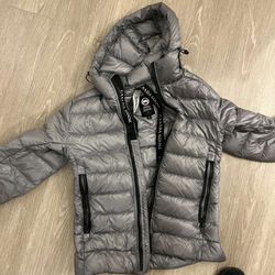 Grey Canada Goose Puffer Jacket