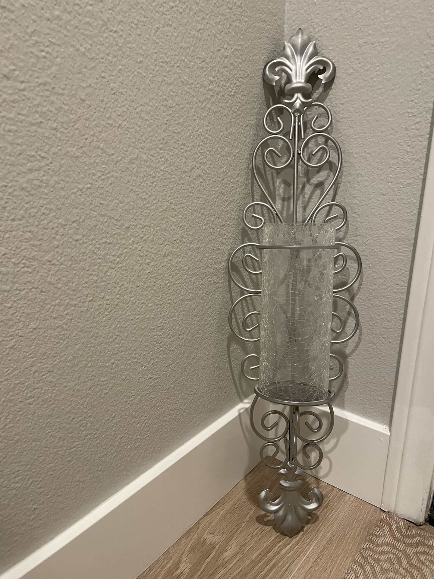 2 Metal Wall Candle Holders