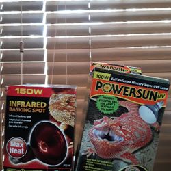 Brand New Powersun Uv And 150w Infrared Basking Spot