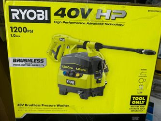 Ryobi 40V 1200 PSI 1.0 GPM Cordless Electric Cold Water Pressure Washer (Tool Only