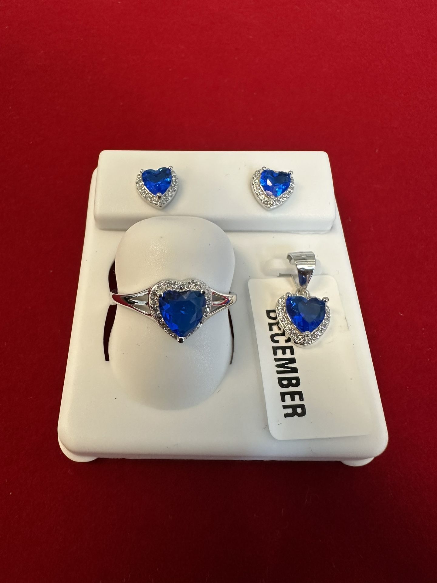925 Silver Blue Stone Earrings & Ring Set πβ¨ β Only $55!