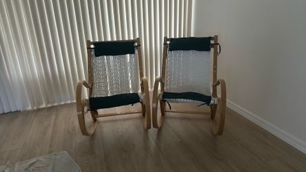 Pair of Hammock Rocking Chairs