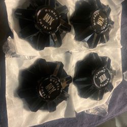 XTREME MUDDER WHEEL CENTER CAPS #1103-20-CAP #LG1607-49 GLOSS BLACK Set Of 4caps