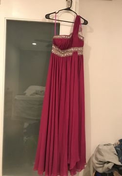 Formal magenta long dress