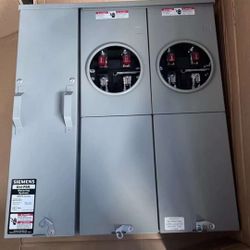 WEPK2211 200amp Dual Meter Socket Panel Siemens