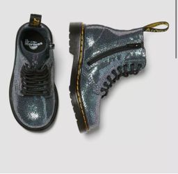 Dr. Martens Iridescent Glitter Lace-Up Boots
