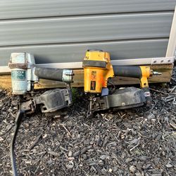 2 air coil nailers Hitachi and Bostitch need work