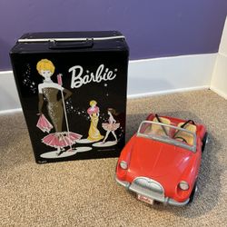 VINTAGE Barbie’s - includes doll, convertible, clothes/shoes/accessories