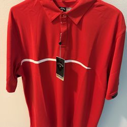 Callaway Opti-Dri Golf Polo - XL Red - New