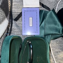 Gucci Round Eyeglasses Black/Black Transparent (GG0