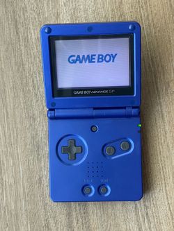 Gameboy Advanced SP Black and Blue with games