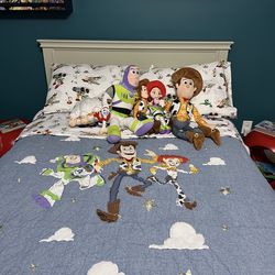 Pottery Barn Toy Story Full Size Bed Sheets And Quilt 