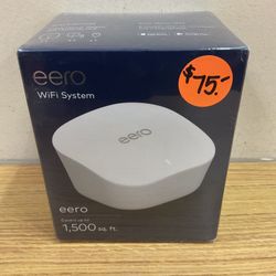 EERO WIFI SYSTEM COVERS UP TO 1500 SQ. FT.