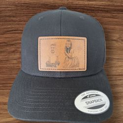 Father’s Day Faux Leather Patch Hat