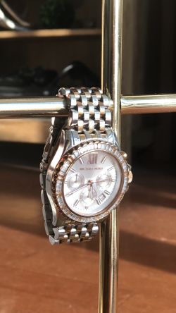 Michael Kors MK5876 Everest Chronograph Silver Dial Tri-Tone 