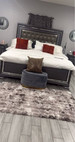 Bed frame and headboard