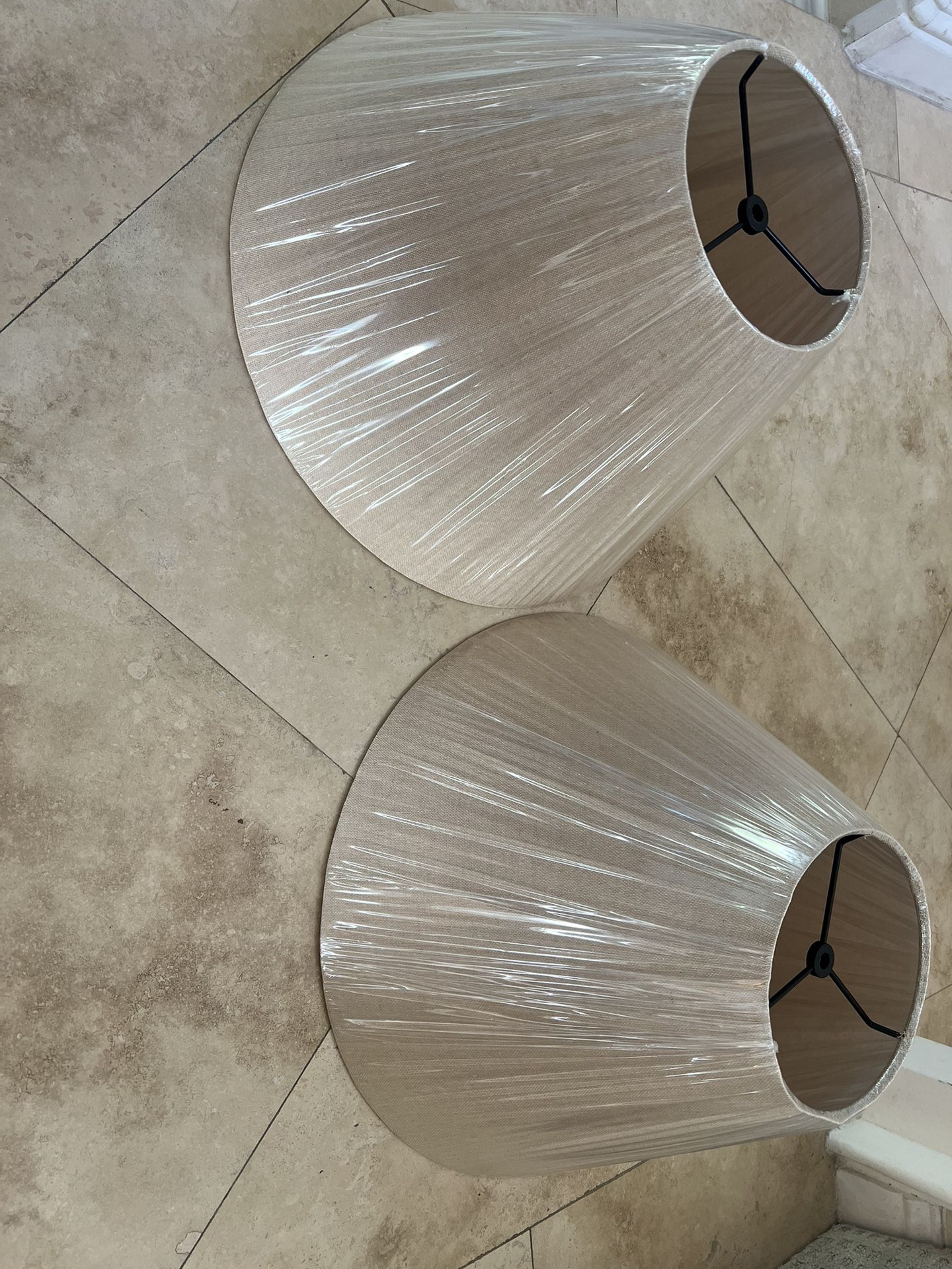 Two Brand New Beige Lamp Shade
