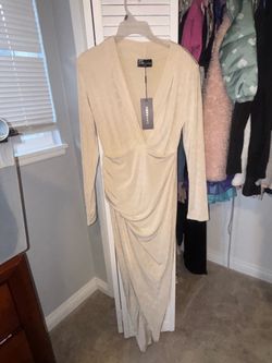 Emprada Beige Midi Dress