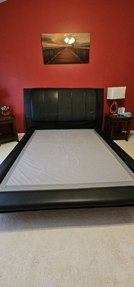 Queen Bed Frame + Box - Free
