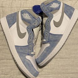 Jordan 1 Retro High Hyper Royal Smoke Gray Sz 10.5