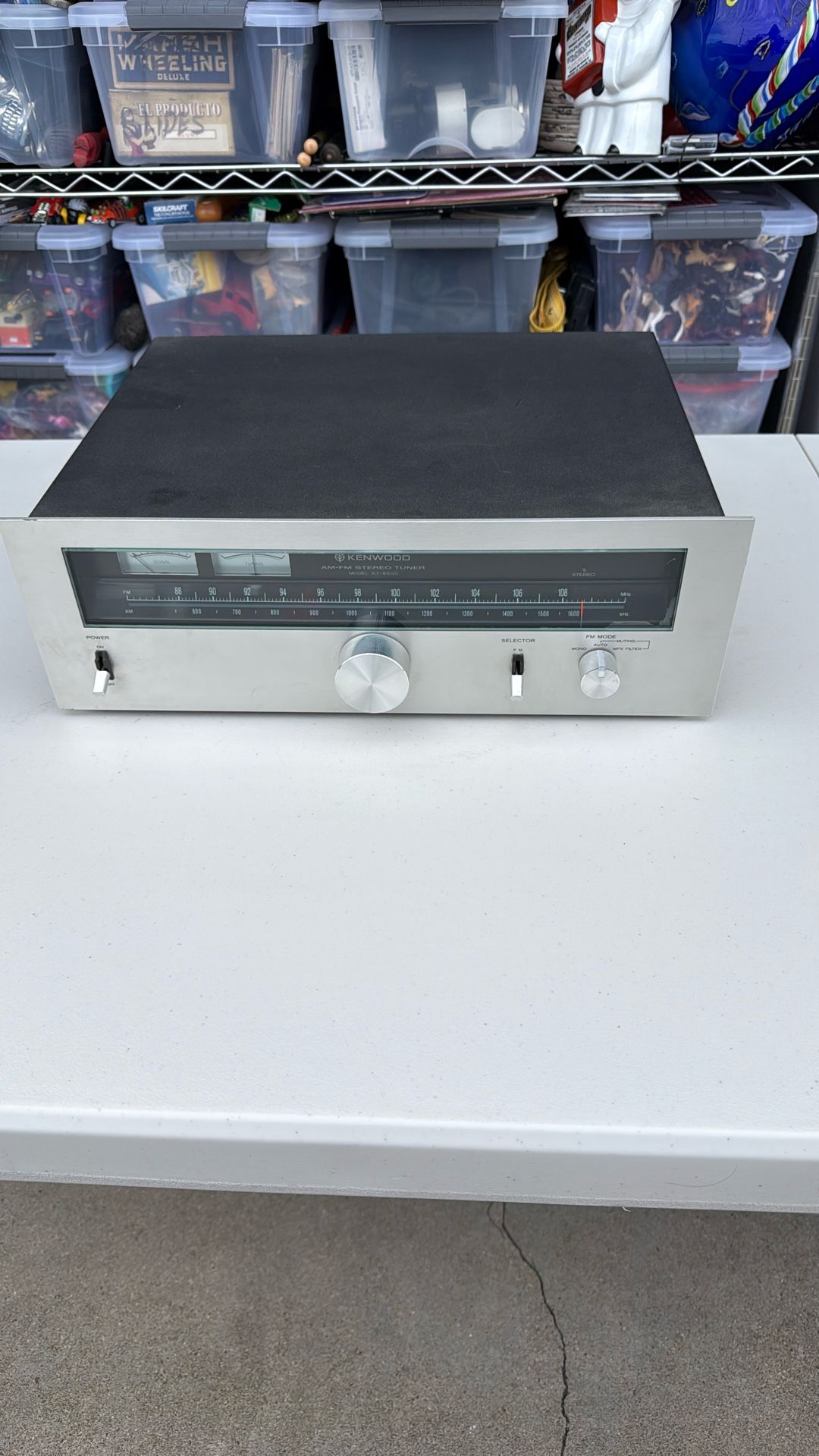 Vintage Kenwood KT-6500 Am Fm Stereo Tuner
