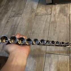 Snap On Semi Deep SAE 1/4 To 1inch NEW 3/8 Drive