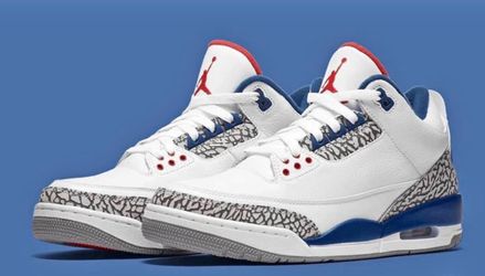 True blue Jordan 3s