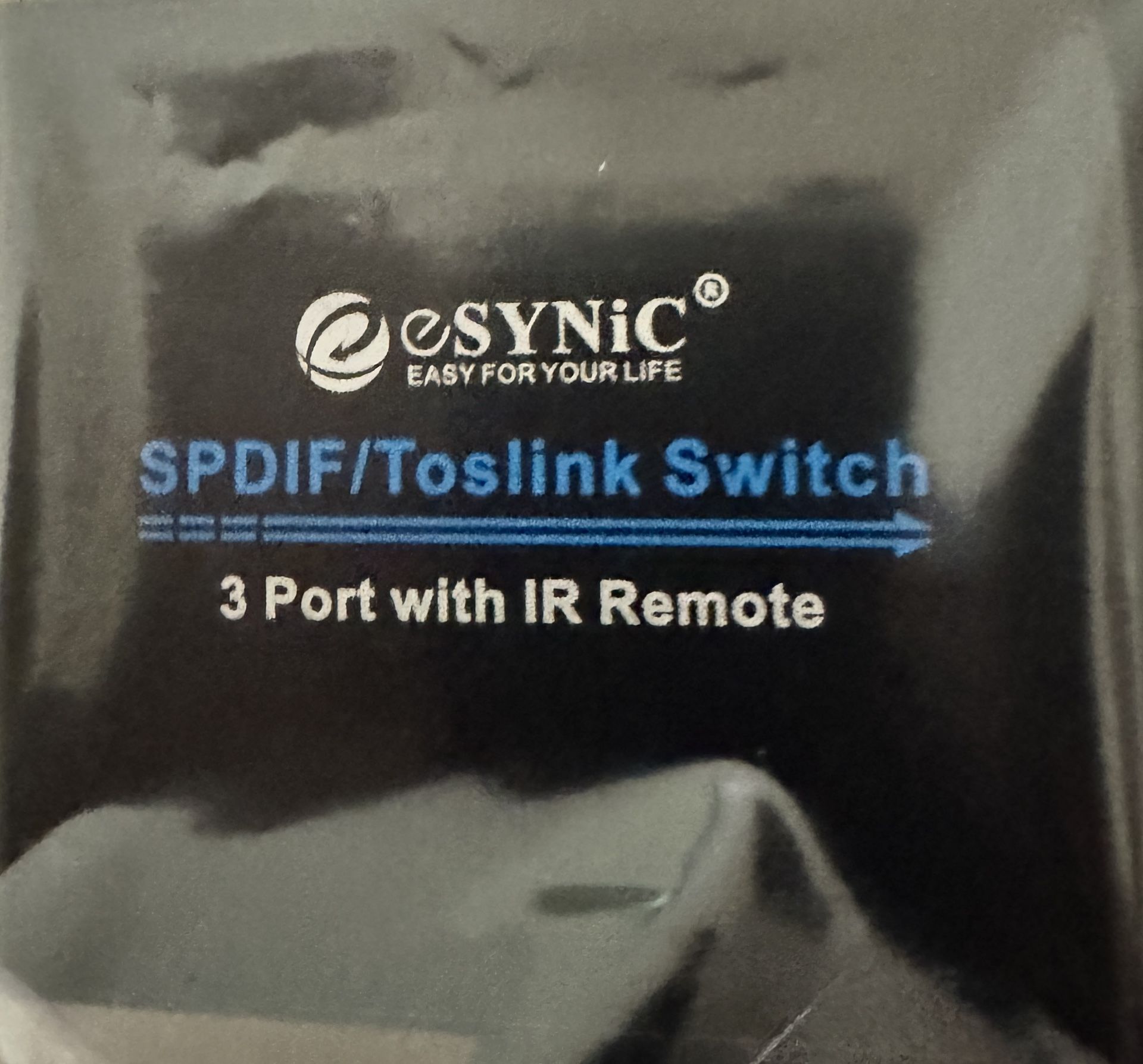 SPDIF Toslink Switch 3 Port with IR Remote