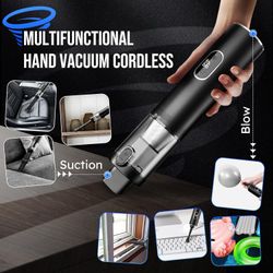 Cordless Handheld Vacuum Cleaner Powerful Blow & Suction Fast Charging LED Dual HEPA  Filter for Car Pet Home New NIB