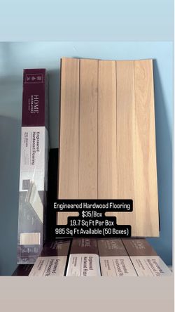 Hardwood engineered Flooring – Wymill Hickory – NEW – 985 sq ft piso de madera not LVP