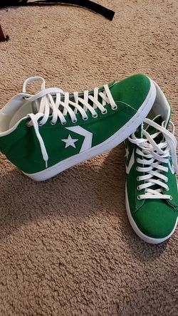 Rare ! Converse Pro Leather 76 Mid Green/White /White 156691C US Mens 10 Sale in Beach, VA - OfferUp