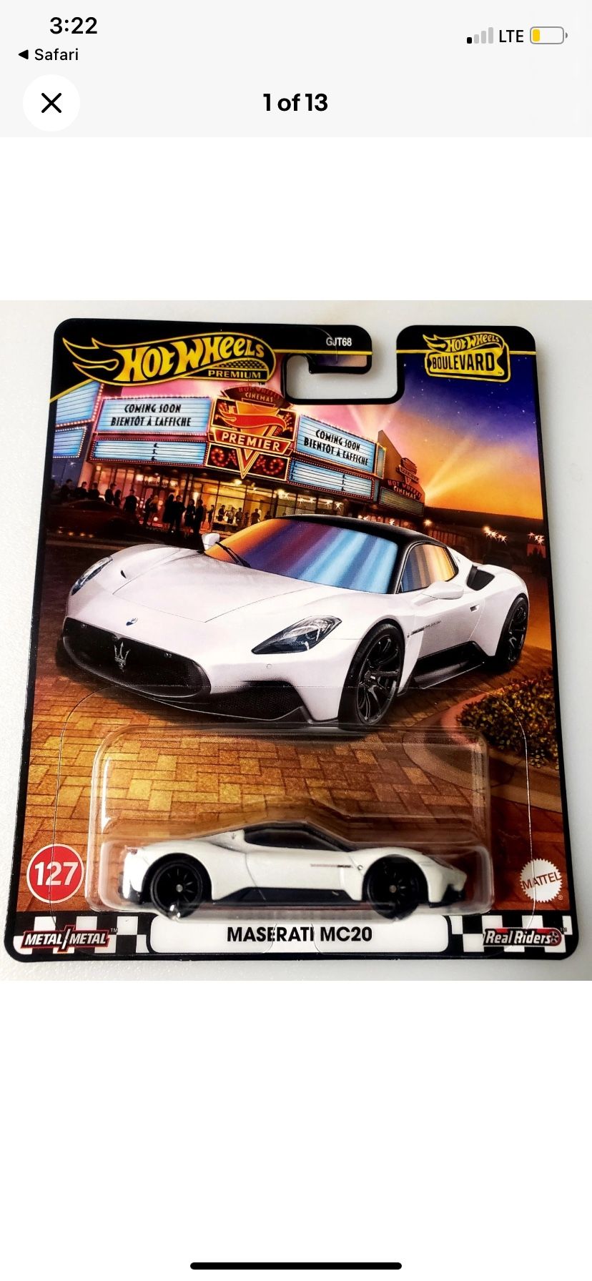 2025 Hot Wheels Premium Boulevard Maserati MC20 #127