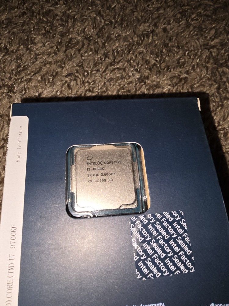 CPU Intel Core i5-8600k 3.6ghz