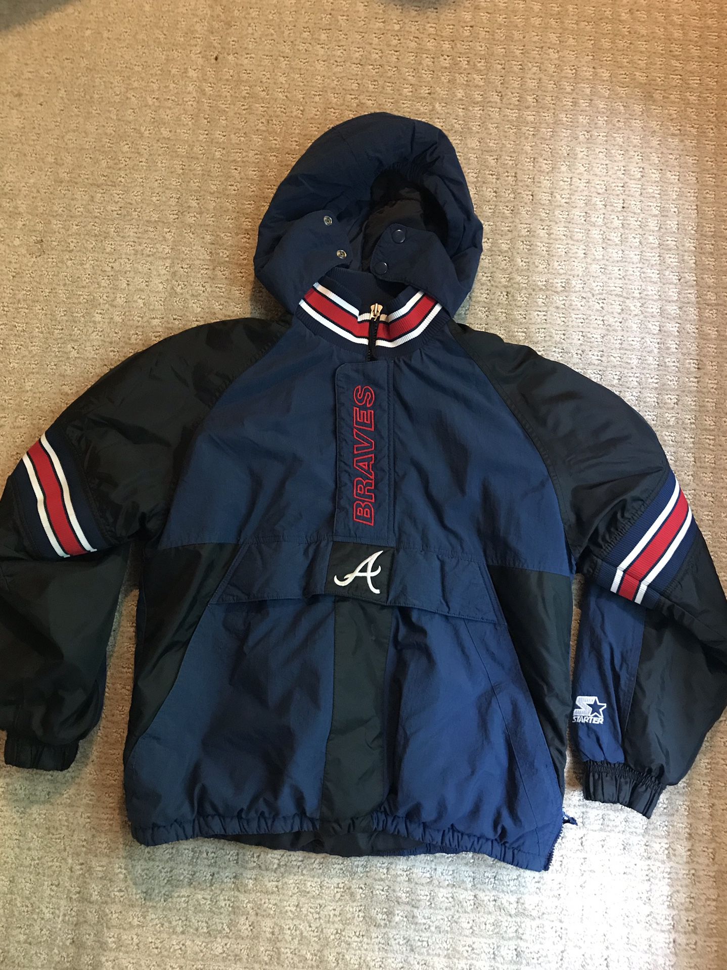 Vintage Atlanta braves Starter pull over jacket